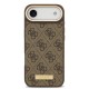Apple iPhone 17 Air Kılıf Guess Orjinal Lisanslı M-safe Şarj Özellikli 4G Desenli PU Metal Plaka Klasik Logolu Kapak Apple iPhone 17 Air Kılıf Guess Orjinal Lisanslı M-safe Şarj Özellikli 4G Desenli PU Metal Plaka Klasik Logolu Kapak