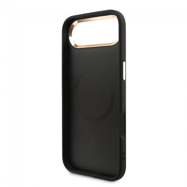 Apple iPhone 17 Air Kılıf Guess Orjinal Lisanslı M-safe Şarj Özellikli Gold Metal Kamera Çerçeveli Taşlı Üçgen Logo 4G Desenli Kapak Apple iPhone 17 Air Kılıf Guess Orjinal Lisanslı M-safe Şarj Özellikli Gold Metal Kamera Çerçeveli Taşlı Üçgen Logo 4G Desenli Kapak