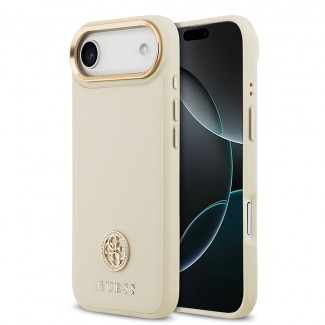 Apple iPhone 17 Air Kılıf Guess Orjinal Lisanslı M-safe Şarj Özellikli Grained Yazı ve Taşlı 4G Logolu Kapak Apple iPhone 17 Air Kılıf Guess Orjinal Lisanslı M-safe Şarj Özellikli Grained Yazı ve Taşlı 4G Logolu Kapak