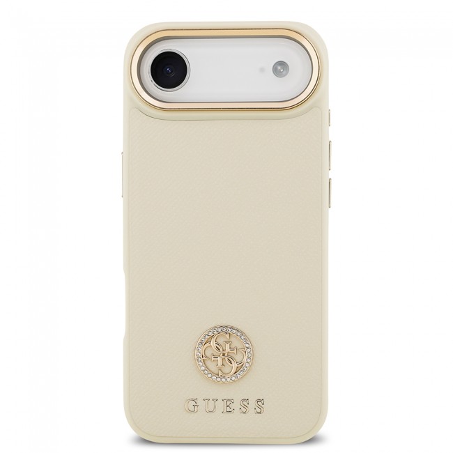 Apple iPhone 17 Air Kılıf Guess Orjinal Lisanslı M-safe Şarj Özellikli Grained Yazı ve Taşlı 4G Logolu Kapak Apple iPhone 17 Air Kılıf Guess Orjinal Lisanslı M-safe Şarj Özellikli Grained Yazı ve Taşlı 4G Logolu Kapak