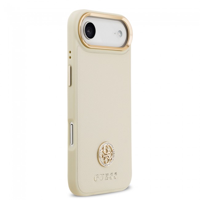 Apple iPhone 17 Air Kılıf Guess Orjinal Lisanslı M-safe Şarj Özellikli Grained Yazı ve Taşlı 4G Logolu Kapak Apple iPhone 17 Air Kılıf Guess Orjinal Lisanslı M-safe Şarj Özellikli Grained Yazı ve Taşlı 4G Logolu Kapak
