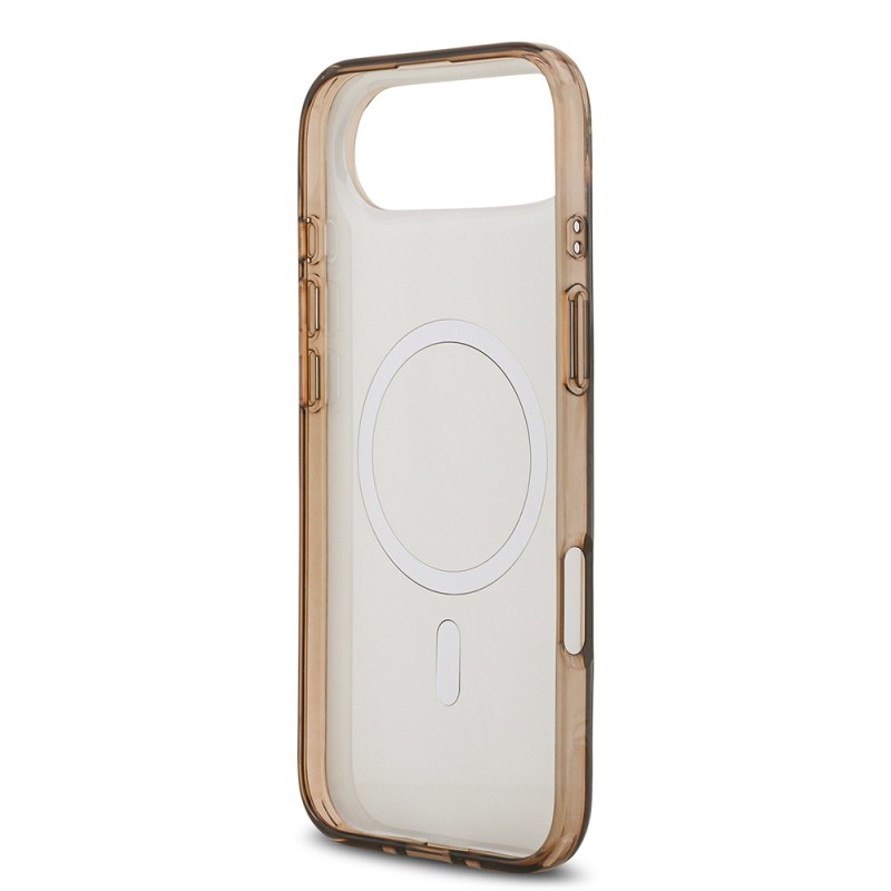 Bal-z Apple iPhone 17 Air Kılıf Guess Orjinal Lisanslı M-safe Şarj Özellikli IML Baskılı Klasik Logolu 4G Desenli Kapak