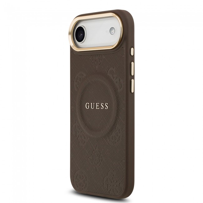 Apple iPhone 17 Air Kılıf Guess Orjinal Lisanslı M-safe Şarj Özellikli Sıcak Baskılı Yazı Logolu PU Deri Peony Kapak Apple iPhone 17 Air Kılıf Guess Orjinal Lisanslı M-safe Şarj Özellikli Sıcak Baskılı Yazı Logolu PU Deri Peony Kapak