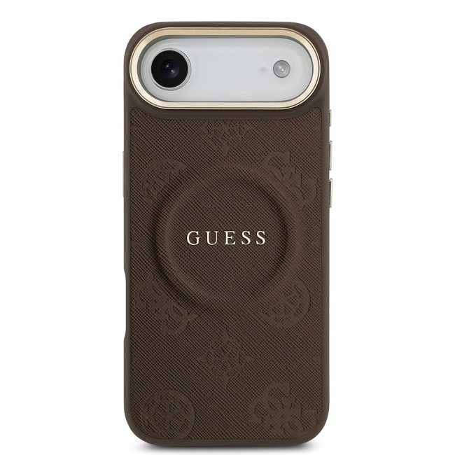 Apple iPhone 17 Air Kılıf Guess Orjinal Lisanslı M-safe Şarj Özellikli Sıcak Baskılı Yazı Logolu PU Deri Peony Kapak Apple iPhone 17 Air Kılıf Guess Orjinal Lisanslı M-safe Şarj Özellikli Sıcak Baskılı Yazı Logolu PU Deri Peony Kapak