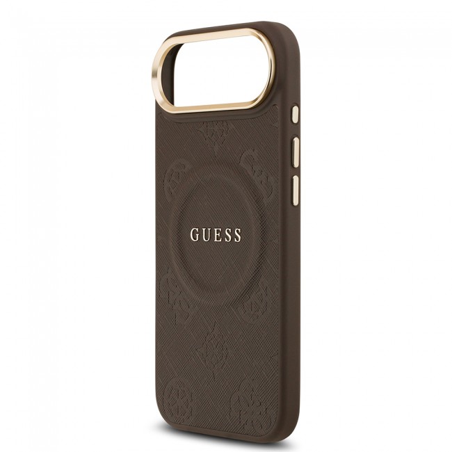 Apple iPhone 17 Air Kılıf Guess Orjinal Lisanslı M-safe Şarj Özellikli Sıcak Baskılı Yazı Logolu PU Deri Peony Kapak Apple iPhone 17 Air Kılıf Guess Orjinal Lisanslı M-safe Şarj Özellikli Sıcak Baskılı Yazı Logolu PU Deri Peony Kapak