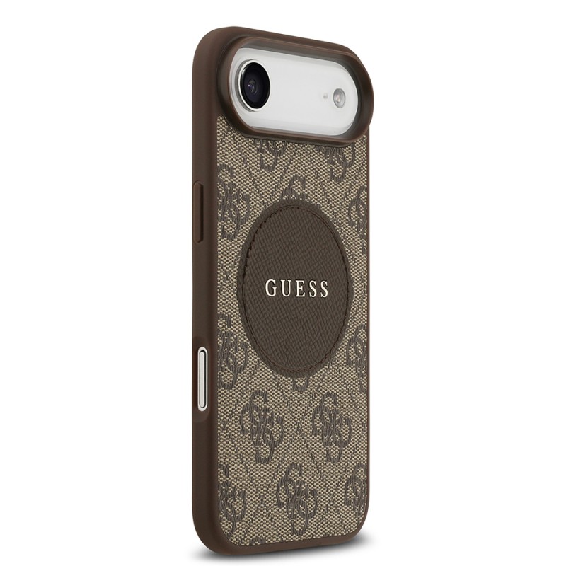 Bal-z Apple iPhone 17 Air Kılıf Guess Orjinal Lisanslı M-safe Şarj Özellikli Yazı Logolu Circle Classic Kapak