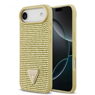 Apple iPhone 17 Air Kılıf Guess Orjinal Lisanslı Taşlı Arka Yüzey Üçgen Logolu Kapak Apple iPhone 17 Air Kılıf Guess Orjinal Lisanslı Taşlı Arka Yüzey Üçgen Logolu Kapak