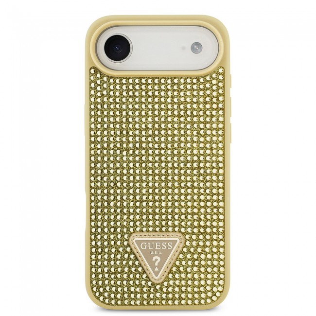 Apple iPhone 17 Air Kılıf Guess Orjinal Lisanslı Taşlı Arka Yüzey Üçgen Logolu Kapak Apple iPhone 17 Air Kılıf Guess Orjinal Lisanslı Taşlı Arka Yüzey Üçgen Logolu Kapak