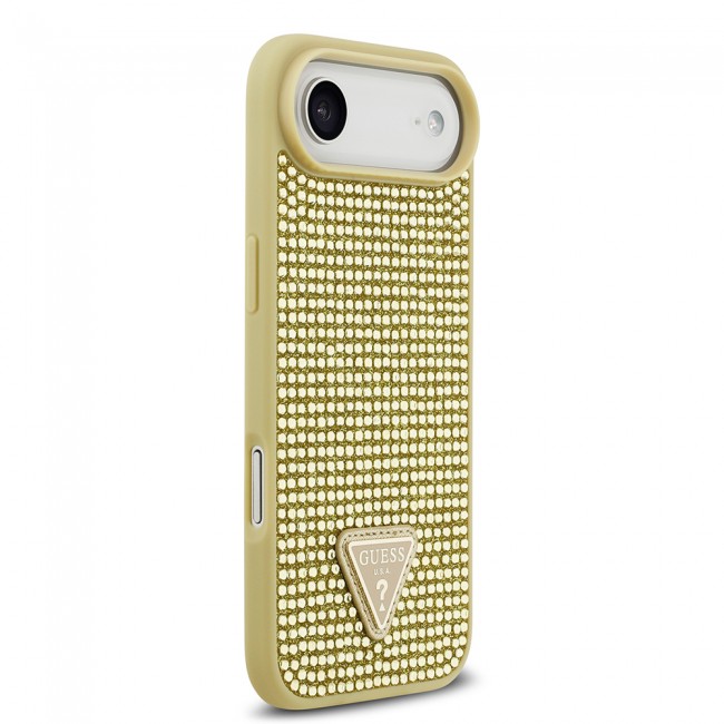 Apple iPhone 17 Air Kılıf Guess Orjinal Lisanslı Taşlı Arka Yüzey Üçgen Logolu Kapak Apple iPhone 17 Air Kılıf Guess Orjinal Lisanslı Taşlı Arka Yüzey Üçgen Logolu Kapak