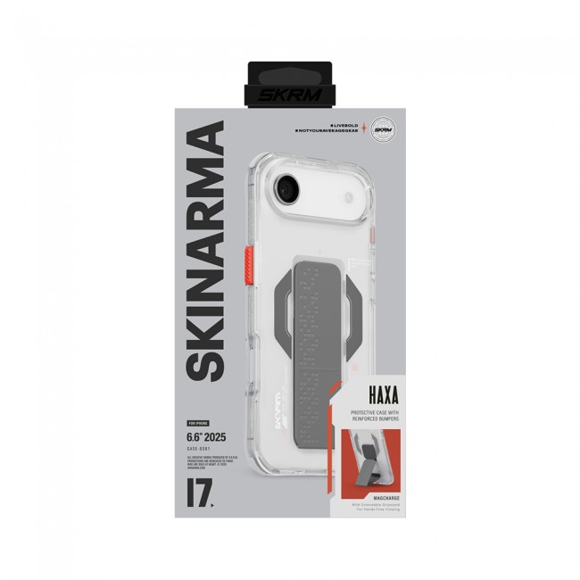 Apple iPhone 17 Air Kılıf M-Safe Şarj Özellikli Airbag Tasarımlı Standlı Skinarma Haxa Kapak Apple iPhone 17 Air Kılıf M-Safe Şarj Özellikli Airbag Tasarımlı Standlı Skinarma Haxa Kapak