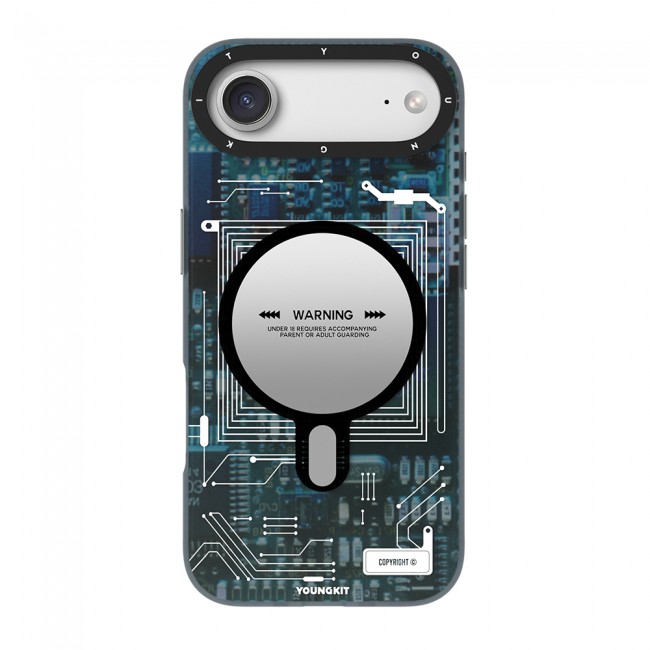 Apple iPhone 17 Air Kılıf M-safe Şarj Özellikli Kamera Denetim Butonlu Youngkit Technology Serisi Kapak Apple iPhone 17 Air Kılıf M-safe Şarj Özellikli Kamera Denetim Butonlu Youngkit Technology Serisi Kapak