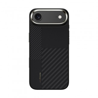 Apple iPhone 17 Air Kılıf M-safe Şarj Özellikli Karbon Fiber Benks Montage Hybrid ArmorPro Kevlar Kapak Apple iPhone 17 Air Kılıf M-safe Şarj Özellikli Karbon Fiber Benks Montage Hybrid ArmorPro Kevlar Kapak