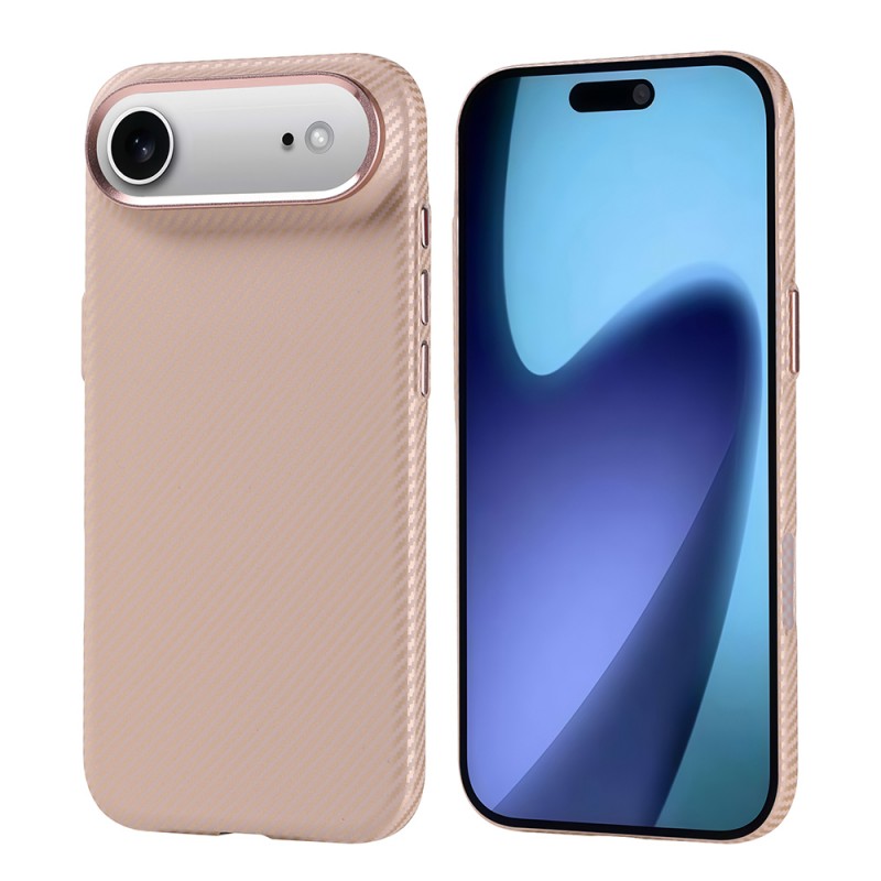 Bal-z Apple iPhone 17 Air Kılıf M-safe Şarj Özellikli Karbon Fiber Görünümlü  Nekst Kapak