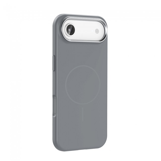 Apple iPhone 17 Air Kılıf M-Safe Şarj Özellikli Metal Kamera Çerçeveli Zore Edi Silikon Kapak
