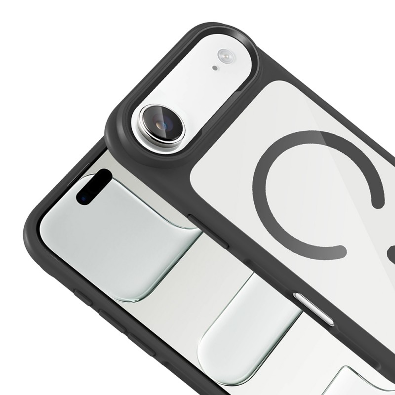 Bal-z Apple iPhone 17 Air Kılıf M-Safe Şarj Özellikli Metal Kamera Çerçeveli Zore Tiko Kapak