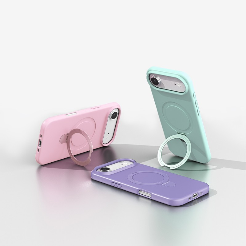 Bal-z Apple iPhone 17 Air Kılıf M-safe Şarj Özellikli Standlı Zore Samara Kapak