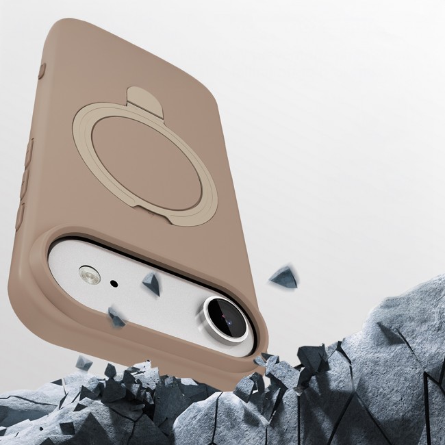 Apple iPhone 17 Air Kılıf M-safe Şarj Özellikli Standlı Zore Samara Kapak Apple iPhone 17 Air Kılıf M-safe Şarj Özellikli Standlı Zore Samara Kapak