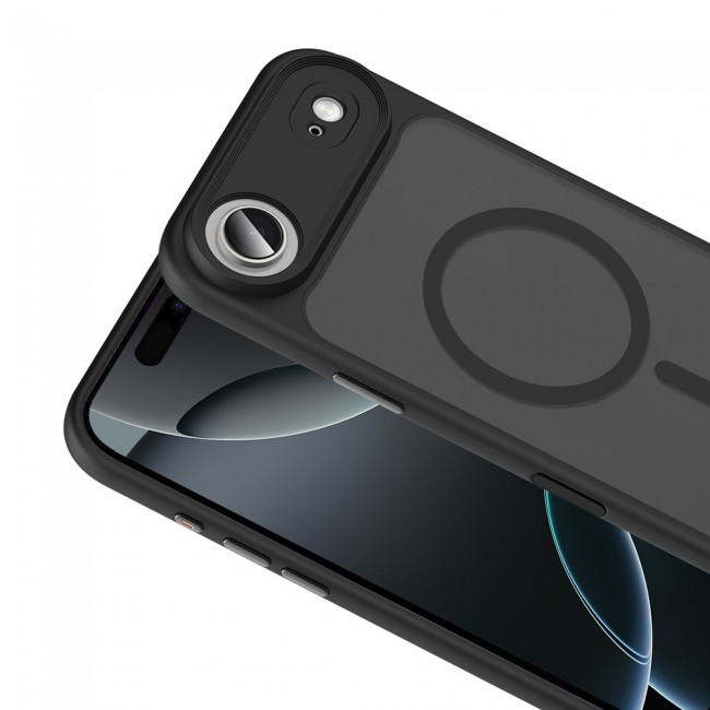 Apple iPhone 17 Air Kılıf Mat Arka Yüzey Wireless Şarj Özellikli Zore Flet M-safe Kapak Apple iPhone 17 Air Kılıf Mat Arka Yüzey Wireless Şarj Özellikli Zore Flet M-safe Kapak