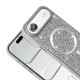 Bal-z Apple iPhone 17 Air Kılıf Pırlanta Tasarımlı M-safe Şarj Özellikli  Mozaik Silikon Kapak