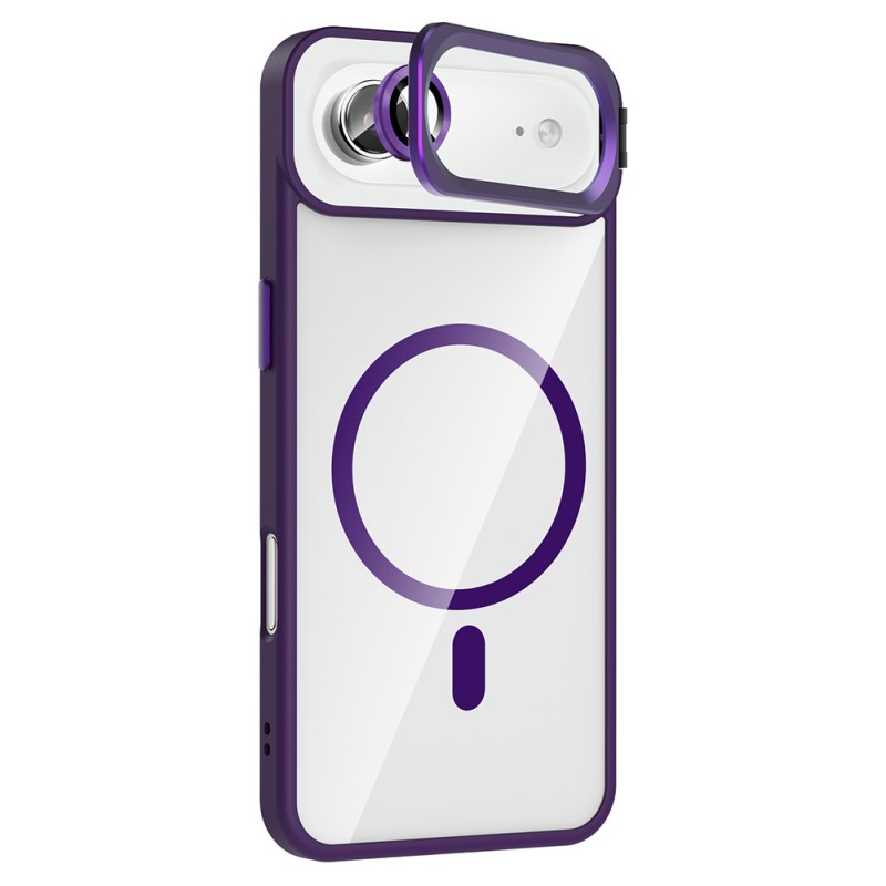 Bal-z Apple iPhone 17 Air Kılıf Standlı ve Kamera Lens Hediyeli M-Safe Şarj Özellikli  Etro Kapak