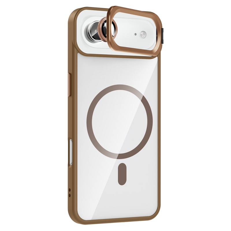 Bal-z Apple iPhone 17 Air Kılıf Standlı ve Kamera Lens Hediyeli M-Safe Şarj Özellikli  Etro Kapak