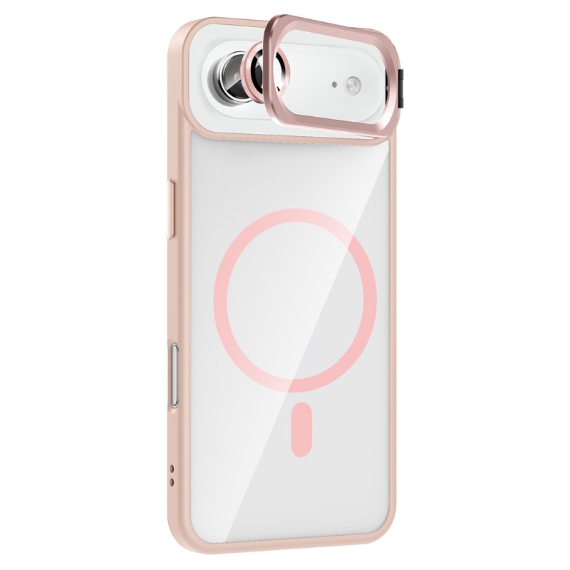 Bal-z Apple iPhone 17 Air Kılıf Standlı ve Kamera Lens Hediyeli M-Safe Şarj Özellikli  Etro Kapak