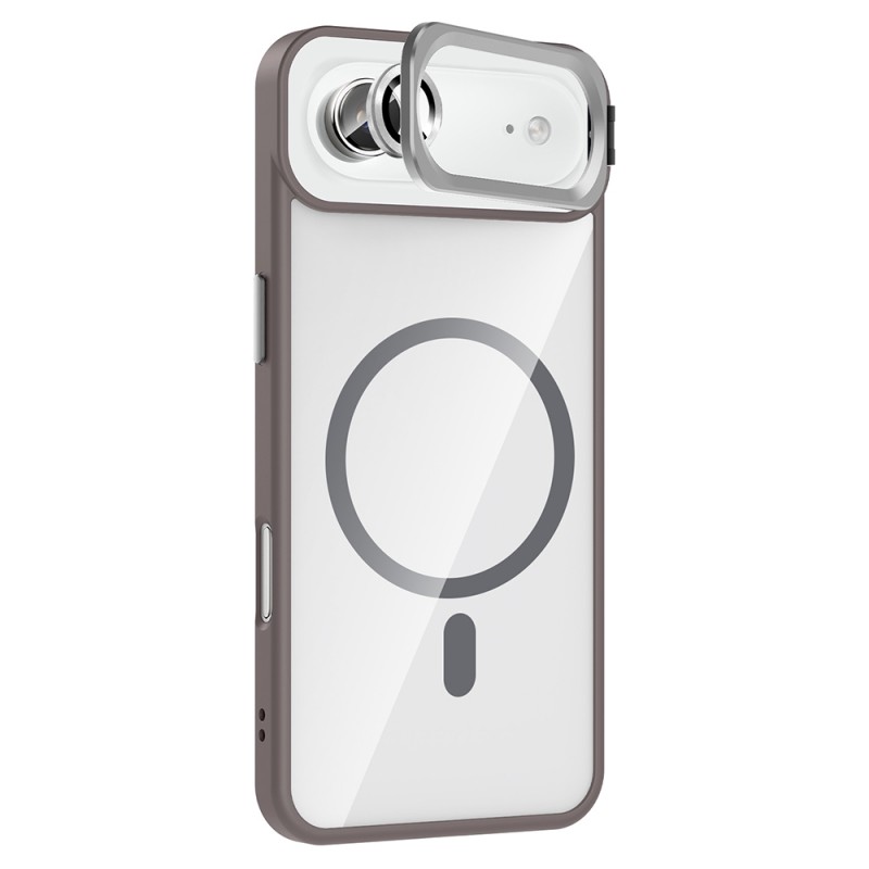 Bal-z Apple iPhone 17 Air Kılıf Standlı ve Kamera Lens Hediyeli M-Safe Şarj Özellikli  Etro Kapak