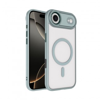 Apple iPhone 17 Air Kılıf Wireless Şarj Özellikli Zore Krom M-safe Silikon Kapak Apple iPhone 17 Air Kılıf Wireless Şarj Özellikli Zore Krom M-safe Silikon Kapak