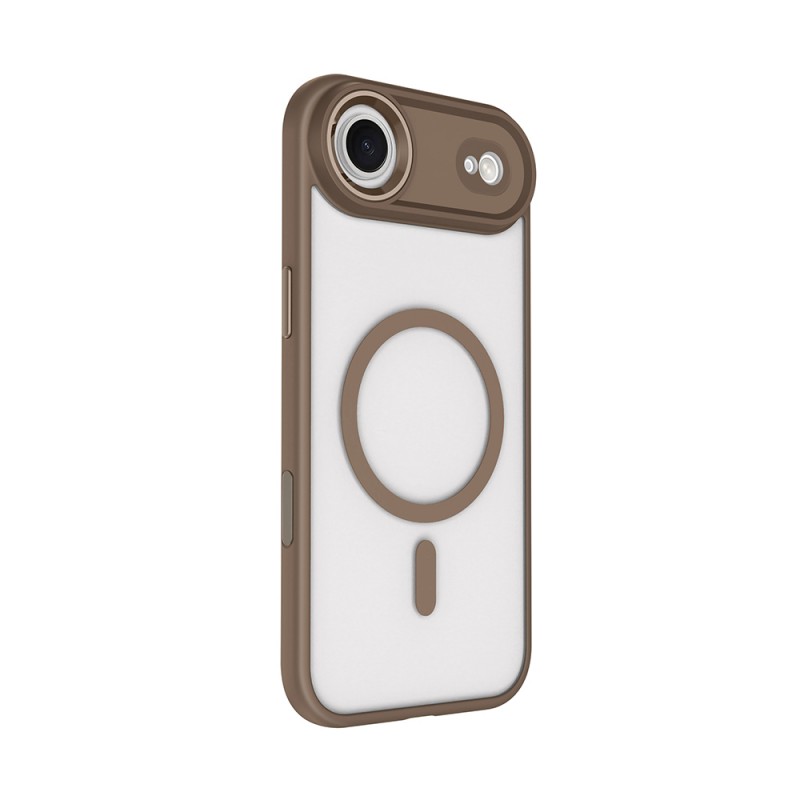 Bal-z Apple iPhone 17 Air Kılıf Wireless Şarj Özellikli  Krom M-safe Silikon Kapak