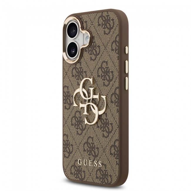 Apple iPhone 17 Kılıf Guess Orjinal Lisanslı Gold Metal Kamera Çerçeveli 4G Desenli Metal Büyük 4G ve Yazı Logolu Kapak Apple iPhone 17 Kılıf Guess Orjinal Lisanslı Gold Metal Kamera Çerçeveli 4G Desenli Metal Büyük 4G ve Yazı Logolu Kapak