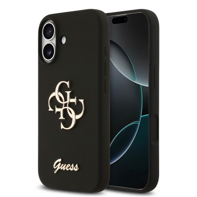 Bal-z Apple iPhone 17 Kılıf Guess Orjinal Lisanslı Grained Yazı Logolu Kapak