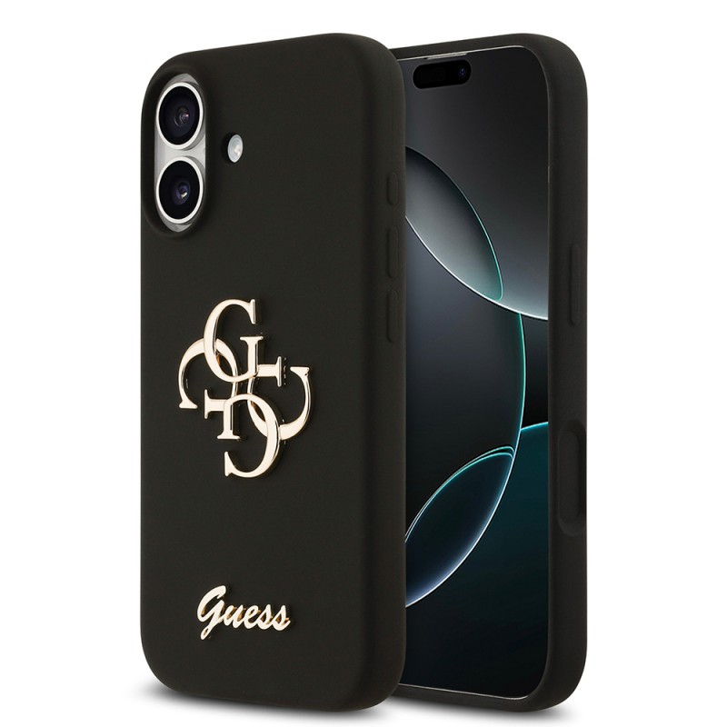 Bal-z Apple iPhone 17 Kılıf Guess Orjinal Lisanslı Grained Yazı Logolu Kapak