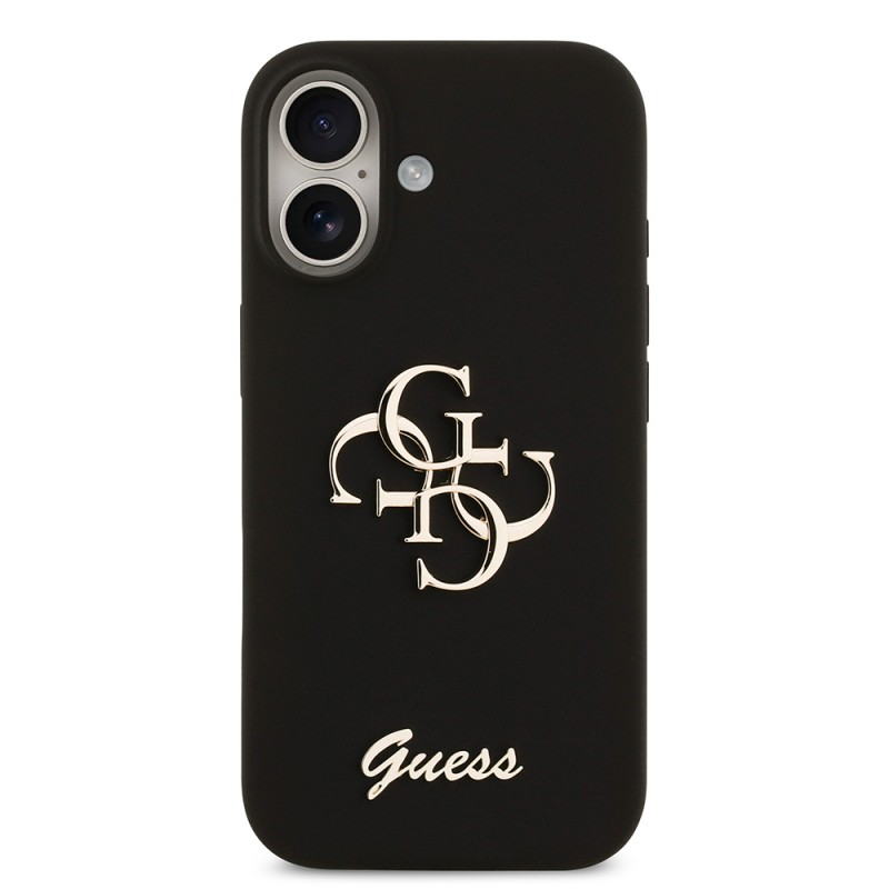 Bal-z Apple iPhone 17 Kılıf Guess Orjinal Lisanslı Grained Yazı Logolu Kapak