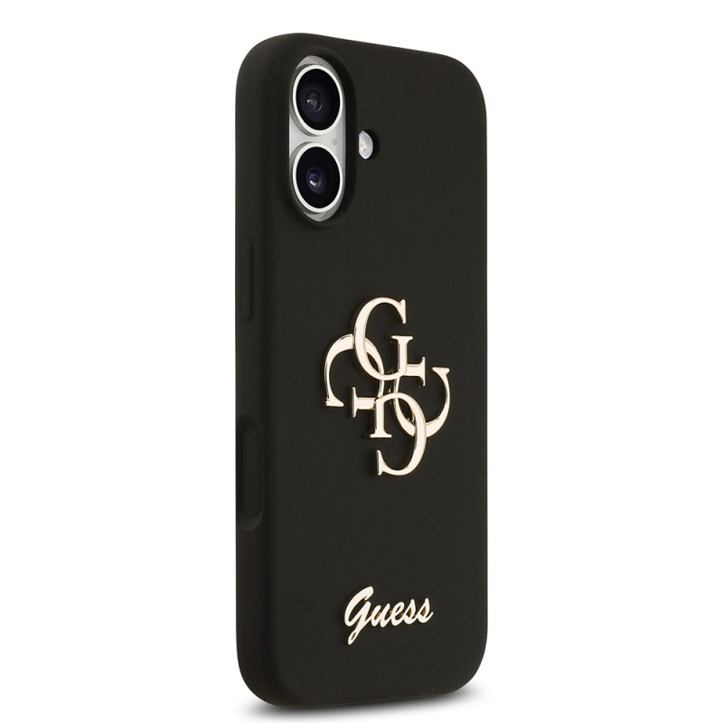 Bal-z Apple iPhone 17 Kılıf Guess Orjinal Lisanslı Grained Yazı Logolu Kapak