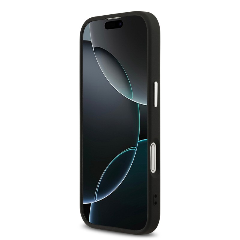 Bal-z Apple iPhone 17 Kılıf Guess Orjinal Lisanslı M-safe Şarj Özellikli 4G Klasik Yazı Logolu Kapak