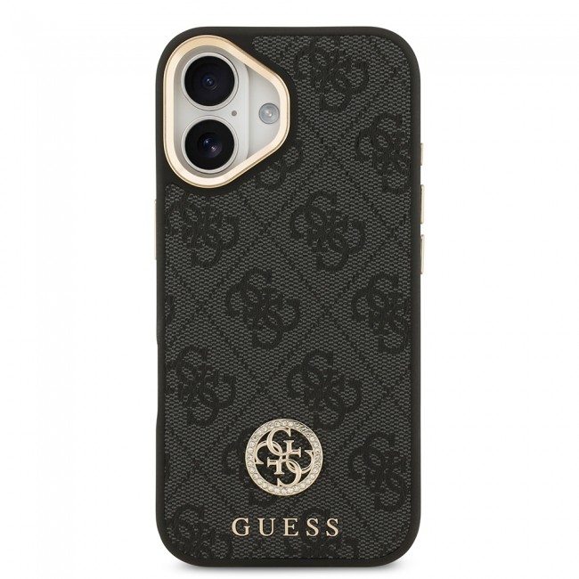 Apple iPhone 17 Kılıf Guess Orjinal Lisanslı M-safe Şarj Özellikli Gold Metal Kamera Çerçeveli Taşlı 4G Logolu Kapak Apple iPhone 17 Kılıf Guess Orjinal Lisanslı M-safe Şarj Özellikli Gold Metal Kamera Çerçeveli Taşlı 4G Logolu Kapak