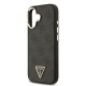 Apple iPhone 17 Kılıf Guess Orjinal Lisanslı M-safe Şarj Özellikli Gold Metal Kamera Çerçeveli Taşlı Üçgen Logo 4G Desenli Kapak Apple iPhone 17 Kılıf Guess Orjinal Lisanslı M-safe Şarj Özellikli Gold Metal Kamera Çerçeveli Taşlı Üçgen Logo 4G Desenli Kapak