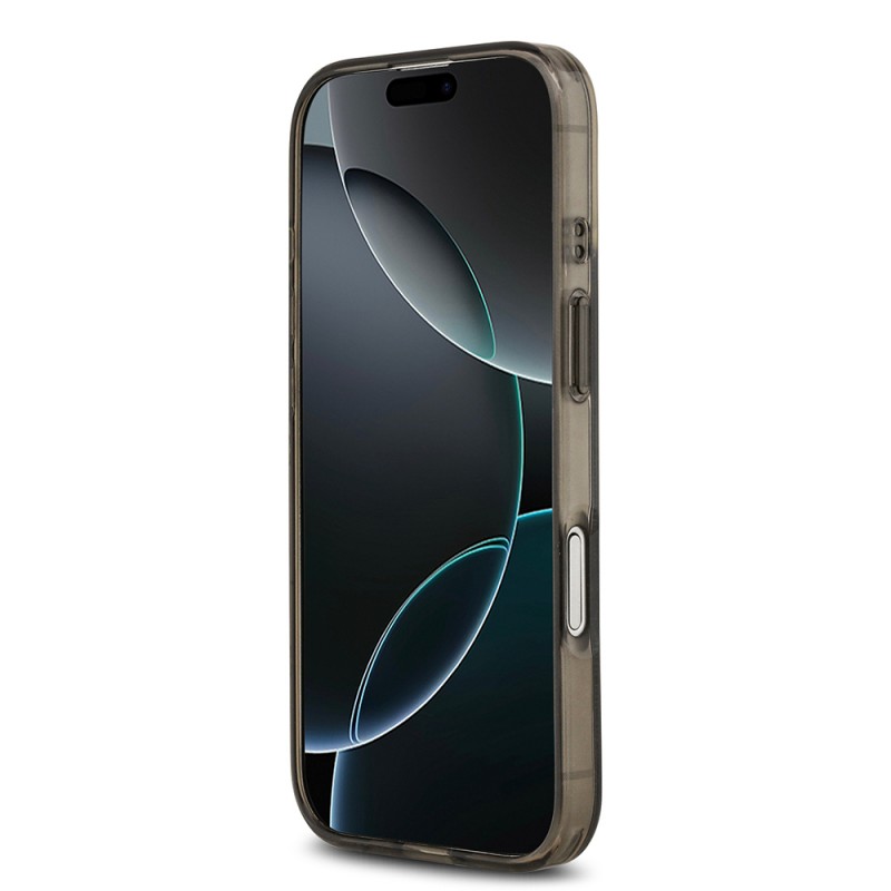 Bal-z Apple iPhone 17 Kılıf Guess Orjinal Lisanslı M-safe Şarj Özellikli IML Peony ve 4G Desenli Klasik Logolu Kapak