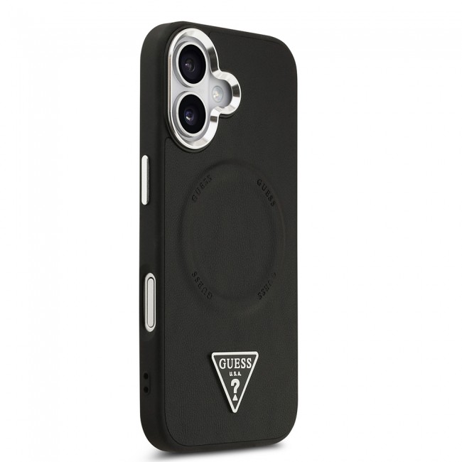 Apple iPhone 17 Kılıf Guess Orjinal Lisanslı M-safe Şarj Özellikli PU Deri Metal Kamera Çerçeveli Üçgen Logolu Kapak Apple iPhone 17 Kılıf Guess Orjinal Lisanslı M-safe Şarj Özellikli PU Deri Metal Kamera Çerçeveli Üçgen Logolu Kapak