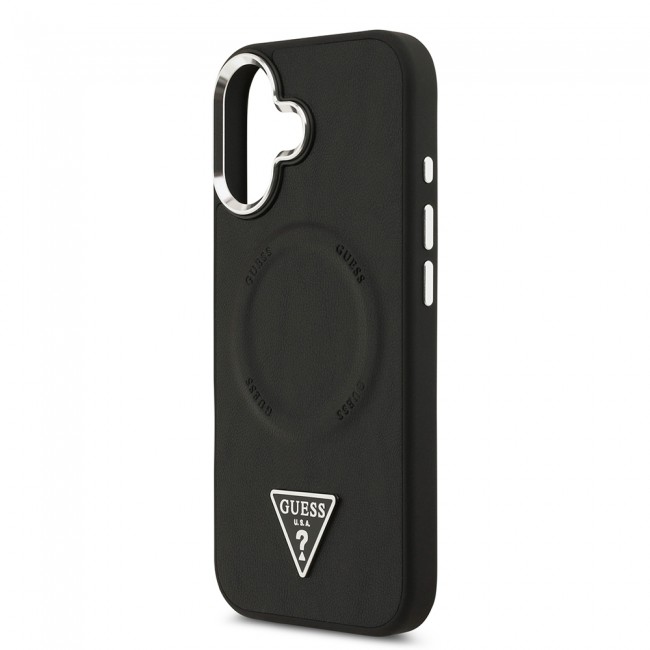 Apple iPhone 17 Kılıf Guess Orjinal Lisanslı M-safe Şarj Özellikli PU Deri Metal Kamera Çerçeveli Üçgen Logolu Kapak Apple iPhone 17 Kılıf Guess Orjinal Lisanslı M-safe Şarj Özellikli PU Deri Metal Kamera Çerçeveli Üçgen Logolu Kapak