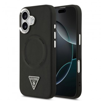 Apple iPhone 17 Kılıf Guess Orjinal Lisanslı M-safe Şarj Özellikli PU Deri Metal Kamera Çerçeveli Üçgen Logolu Kapak Apple iPhone 17 Kılıf Guess Orjinal Lisanslı M-safe Şarj Özellikli PU Deri Metal Kamera Çerçeveli Üçgen Logolu Kapak