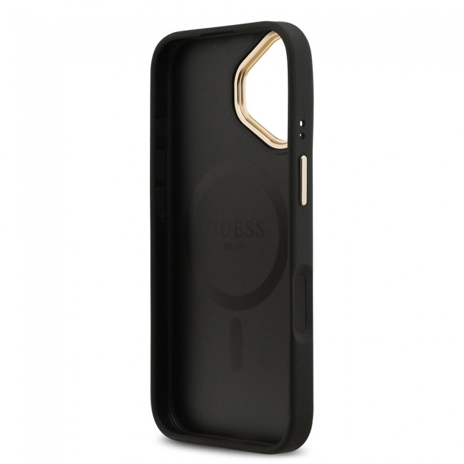 Apple iPhone 17 Kılıf Guess Orjinal Lisanslı M-safe Şarj Özellikli Sıcak Baskılı Yazı Logolu PU Deri Peony Kapak Apple iPhone 17 Kılıf Guess Orjinal Lisanslı M-safe Şarj Özellikli Sıcak Baskılı Yazı Logolu PU Deri Peony Kapak