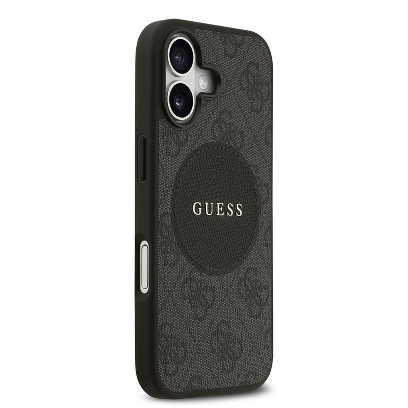 Bal-z Apple iPhone 17 Kılıf Guess Orjinal Lisanslı M-safe Şarj Özellikli Yazı Logolu Circle Classic Kapak
