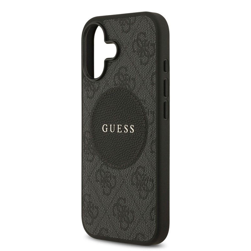Bal-z Apple iPhone 17 Kılıf Guess Orjinal Lisanslı M-safe Şarj Özellikli Yazı Logolu Circle Classic Kapak
