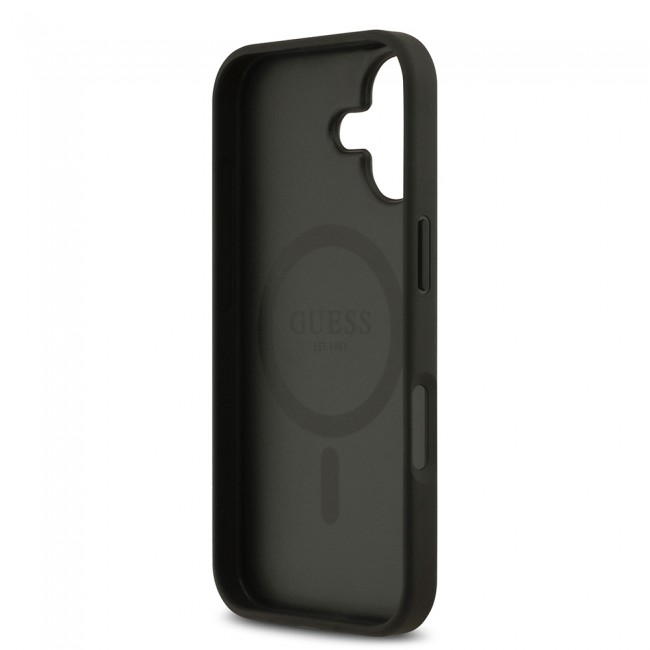 Apple iPhone 17 Kılıf Guess Orjinal Lisanslı M-safe Şarj Özellikli Yazı Logolu Circle Classic Kapak Apple iPhone 17 Kılıf Guess Orjinal Lisanslı M-safe Şarj Özellikli Yazı Logolu Circle Classic Kapak