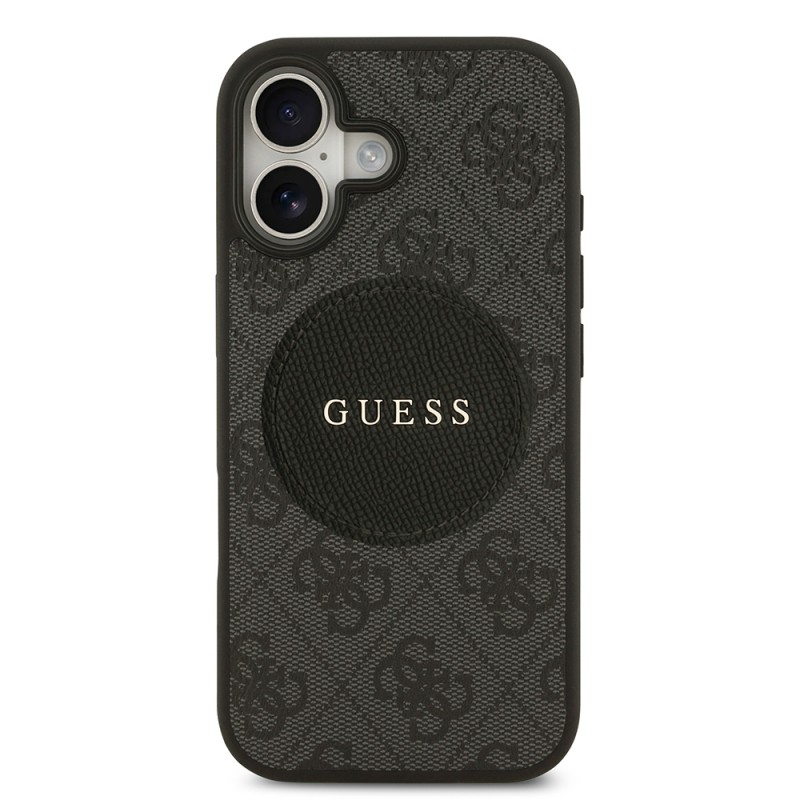 Bal-z Apple iPhone 17 Kılıf Guess Orjinal Lisanslı M-safe Şarj Özellikli Yazı Logolu Circle Classic Kapak