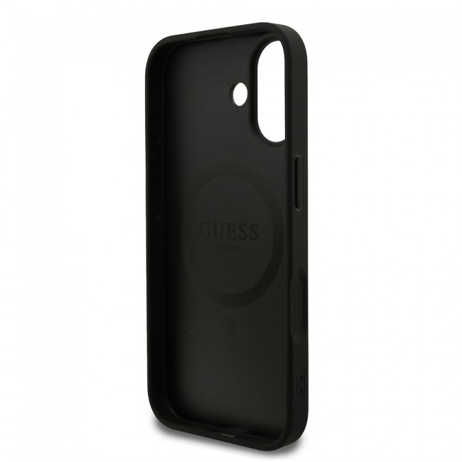 Apple iPhone 17 Kılıf Guess Orjinal Lisanslı M-safe Şarj Özellikli Yazı Logolu PU Deri Kapak Apple iPhone 17 Kılıf Guess Orjinal Lisanslı M-safe Şarj Özellikli Yazı Logolu PU Deri Kapak