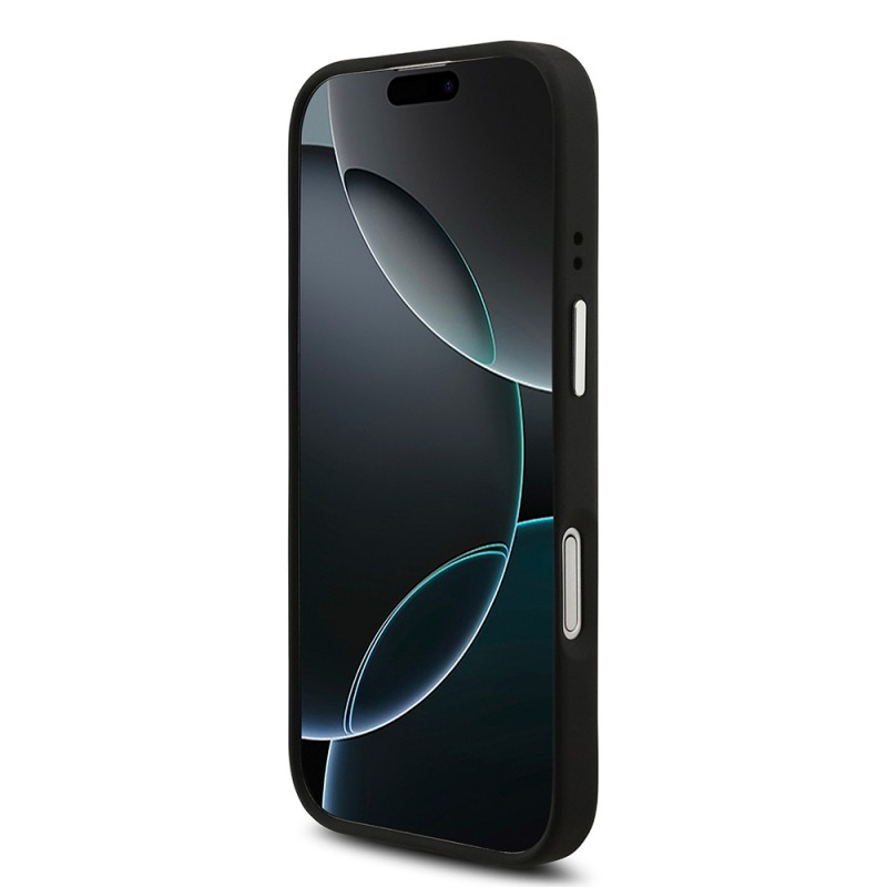 Bal-z Apple iPhone 17 Kılıf Guess Orjinal Lisanslı PU Deri 4G Büyük Metal Logo Dizaynlı Kapak