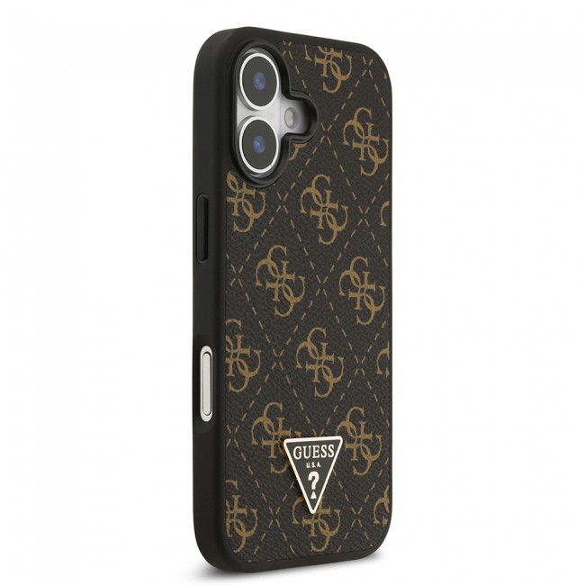 Apple iPhone 17 Kılıf Guess Orjinal Lisanslı PU Deri 4G Desenli Üçgen Logolu Kapak Apple iPhone 17 Kılıf Guess Orjinal Lisanslı PU Deri 4G Desenli Üçgen Logolu Kapak