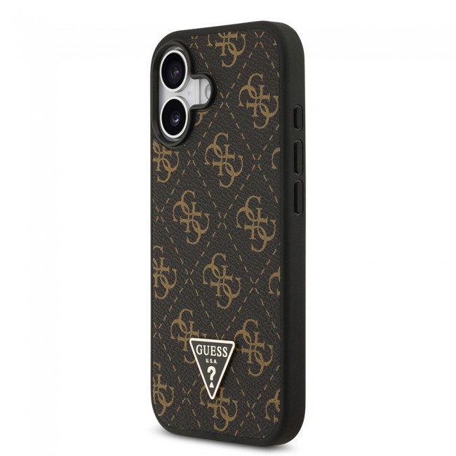 Apple iPhone 17 Kılıf Guess Orjinal Lisanslı PU Deri 4G Desenli Üçgen Logolu Kapak Apple iPhone 17 Kılıf Guess Orjinal Lisanslı PU Deri 4G Desenli Üçgen Logolu Kapak